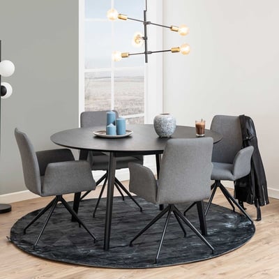 Table à manger Rover Ø140 - noir Table à manger Rover Ø140 - noir