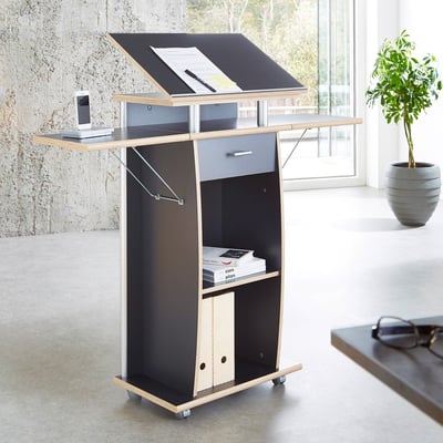 Bureau debout Fides - anthracite Bureau debout Fides - anthracite