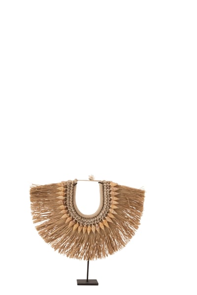Collier+pied dora coquillages/zostere beige small