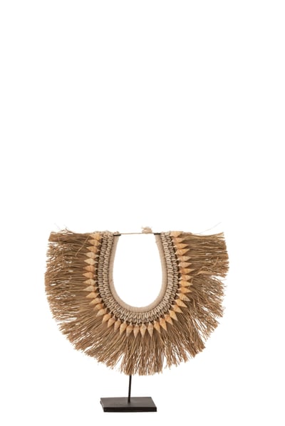 Collier+pied dora coquillages/zostere beige large