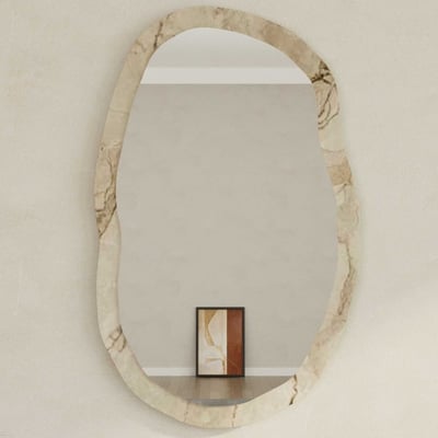 Lossa Miroir | 52 x 86 cm | forme organique | marbre