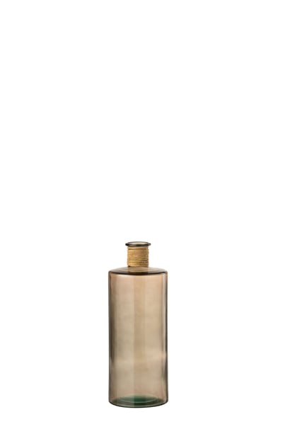 Vase safari verre marron clair small