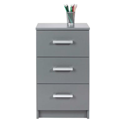 Caisson à tiroirs Eden 3 tiroirs - gris graphite Caisson à tiroirs Eden 3 tiroirs - gris graphite