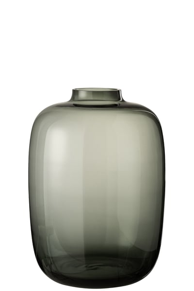 Vase cleo verre gris large