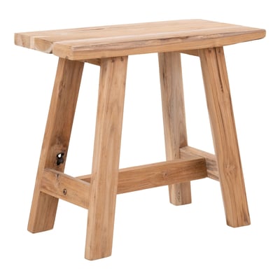 Banc Barcelone en bois de teck - finition naturelle - 50x25x45 cm Banc Barcelone en bois de teck - finition naturelle - 50x25x45 cm