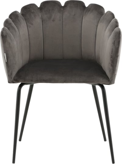 Fauteuil Limhamn Venture Design - Velours Gris - 54x61x77 cm