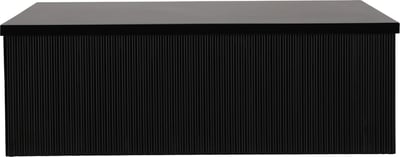 Table basse Lenox Venture Design - MDF noir - 90x90x30 cm