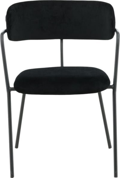Fauteuil Arrow Venture Design - Velours noir - 61x58x79 cm