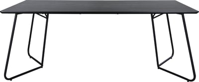 TABLE DE SALLE À MANGER PETRA - NOIRE / PLACAGE NOIR
