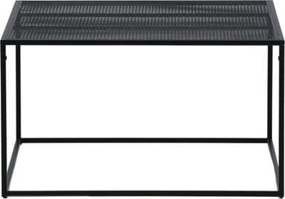 Table basse Netz Venture Design en acier noir 80x80 cm