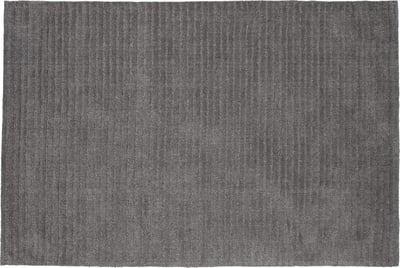Tapis Milton laine/polyester/coton 300x200 cm gris foncé