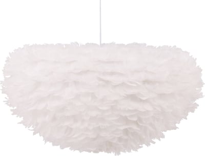 Suspension Nicola Venture Design - Plumes blanches - 75x75x36 cm