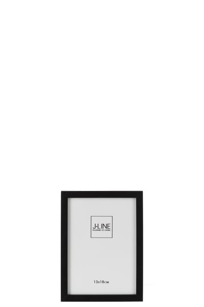 Photo frame basic wood black small