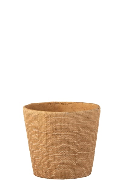 Flowerpot bistro cement natural large