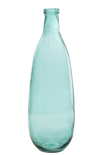 Vase bouteille verre aqua large Vase bouteille verre aqua large