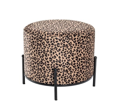 Tabouret | Ø48 cm x 40 cm | Motif léopard Tabouret | Ø48 cm x 40 cm | Motif léopard