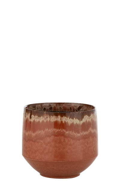 Cache pot aline ceramique rouge medium