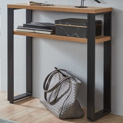 Table d'appoint | 70 x 28 x 75 cm | Design Anthracite Oak