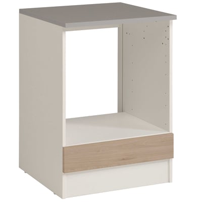 Meuble bas Oke 60 cm pour four et plaque de cuisson - chêne Meuble bas Oke 60 cm pour four et plaque de cuisson - chêne