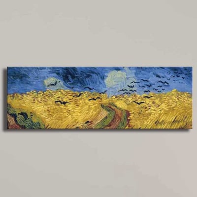 Canvart Tableau décoratif sur toile | Cadre en bois | 30 x 90 cm