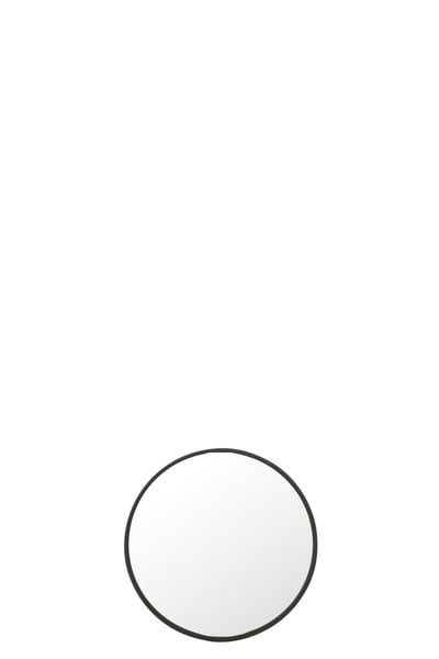 Miroir rond noir mat medium
