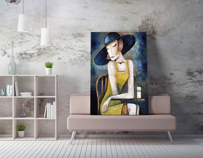 Majestic Tableau décoratif sur toile | Cadre en bois | 50 x 70 cm