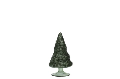 Sapin de noel givre mat vert fonce small