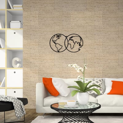 Wallity Decor : Accessoire mural en métal noir Wallity Decor : Accessoire mural en métal noir