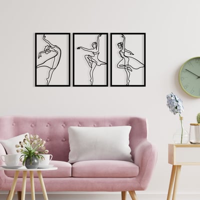 Enzo Accessoire mural décoratif en métal | 100 % métal | 123 x 55 cm