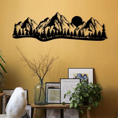 Enzo Accessoire mural décoratif en métal | 100 % métal | 68 x 21 cm Enzo Accessoire mural décoratif en métal | 100 % métal | 68 x 21 cm