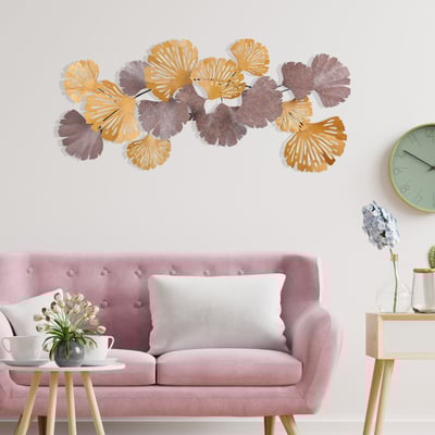 Enzo Accessoire mural décoratif en métal | 100 % métal | 130 x 6 x 60 cm