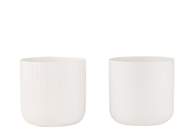 Cachepot gen ceramique blanc extra large assortiment de 2 Cachepot gen ceramique blanc extra large assortiment de 2