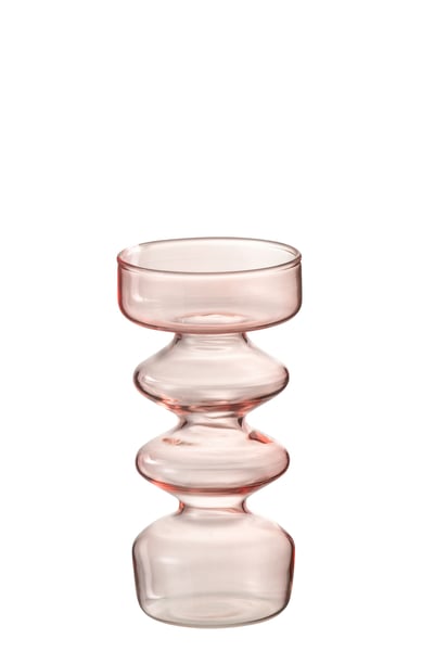 Vase luna verre rose small Vase luna verre rose small