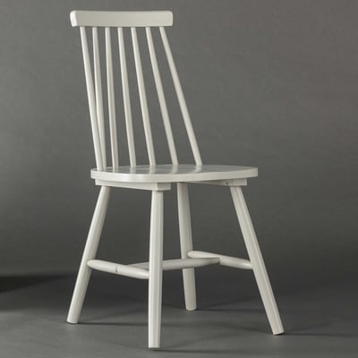 Chaise de salle à manger Lönneberga - Bois d'hévéa gris clair - 50x43x88 cm