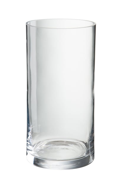 Vase cylindre verre transp