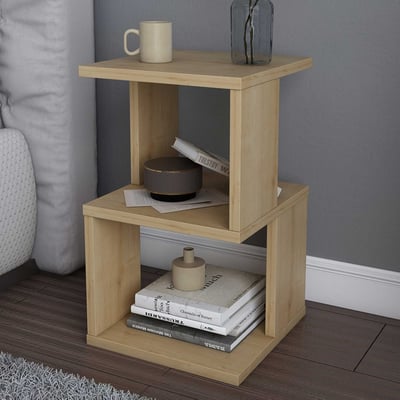 Table de chevet Carter | 30x30x50cm | décor chêne