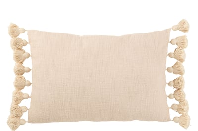 Coussin floches coton peche long Coussin floches coton peche long