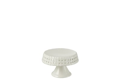 Plat a tarte ceramique blanc small