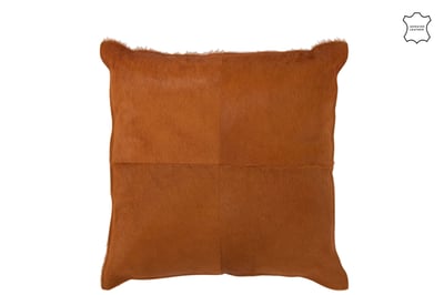 Coussin peau de bete cuir camel Coussin peau de bete cuir camel