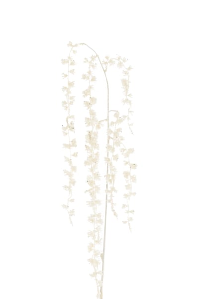 Branche pendant paillette plastique blanc