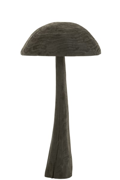 Champignon en bois noir large