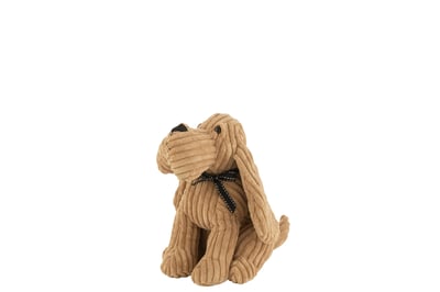 Cale porte chien ligne textile caramel small