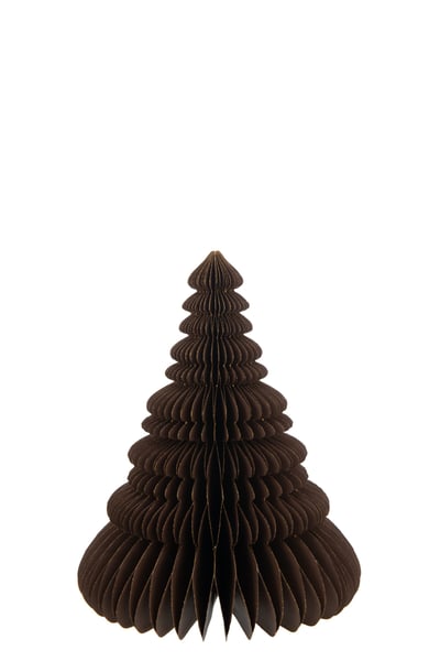 Sapin de noel a poser pliant papier marron large Sapin de noel a poser pliant papier marron large