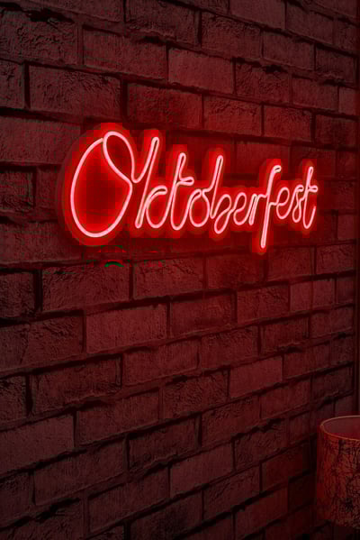 Neon Graph Éclairage LED décoratif en plastique | Rouge | 66 x 17 x 2 cm