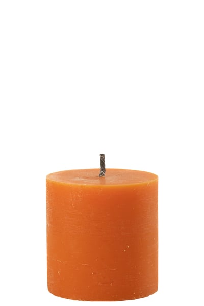 Bougie exterieure pilier paraffine orange small-70heures