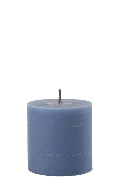 Bougie exterieure pilier paraffine bleu small-70heures