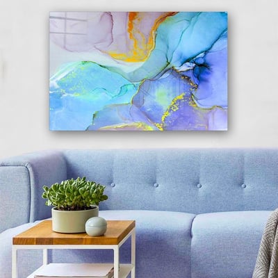 Maignan Tableau décoratif en verre trempé | 100 % verre trempé | 70 x 100 cm