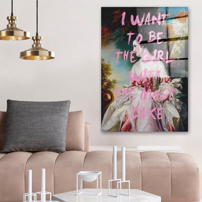 Maignan Tableau décoratif en verre trempé | 100 % verre trempé | 70 x 100 cm