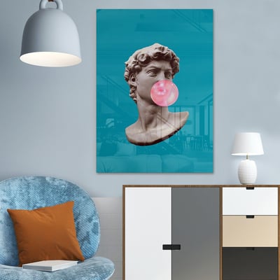 Maignan Tableau décoratif en verre trempé | 100 % verre trempé | 70 x 100 cm