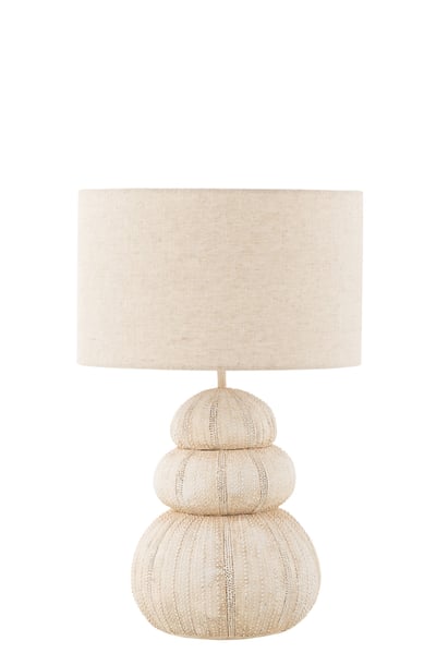 Lampe oursin poly beige